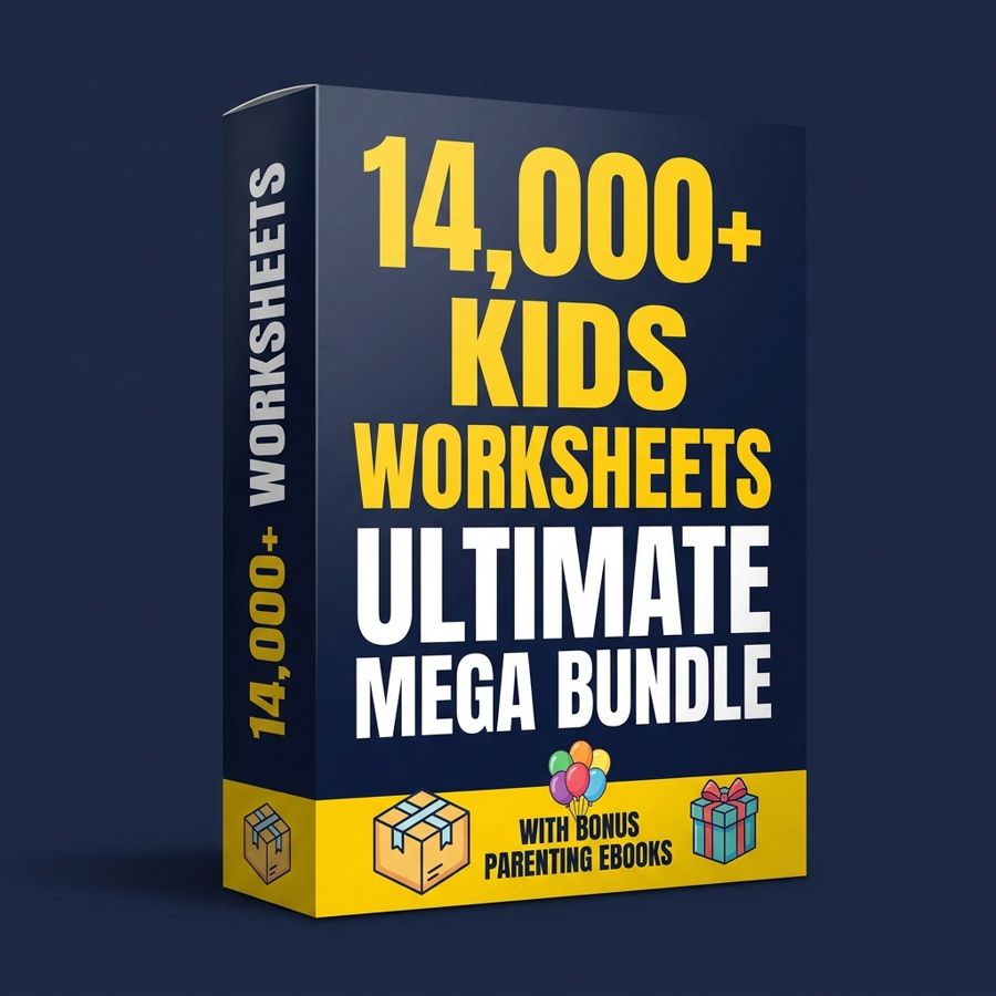 14,000+ Printable Kids Worksheets bundle